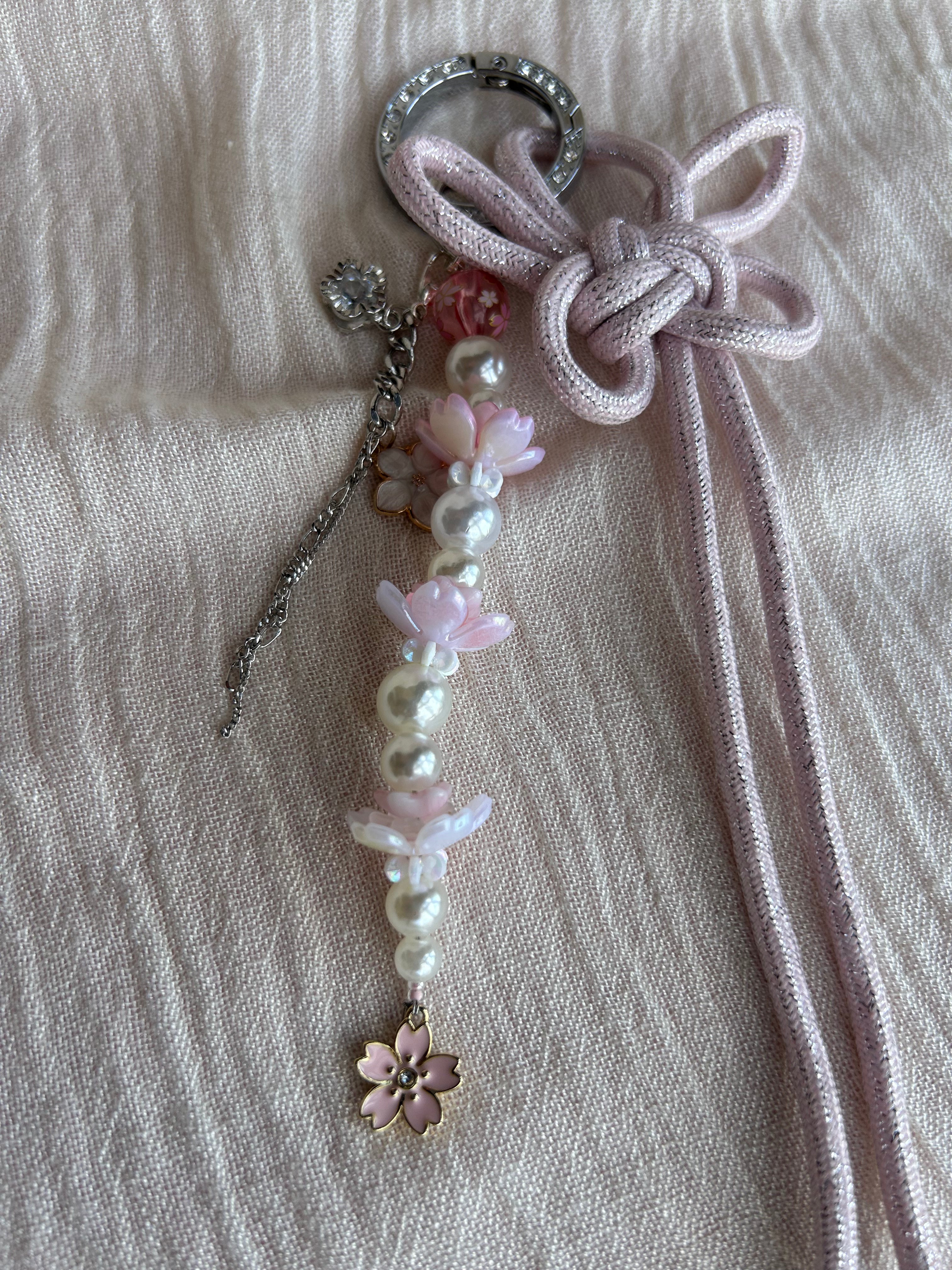 Sakura Knot Bag Charm